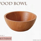 WoodBowl ライトブラウン15cmラウンドボウル（丸型） 木製 食器 ラバーウッド H6.1cm カフェ風 サラダボール  陶器のふる里  trys光