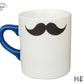 LOVERS MUG HIS  マグカップ 容量325cc 男性 メンズ 夫婦 カップル 彼氏専用 ひげ 髭 イラスト 国産 日本製   陶器のふる里  trysケ