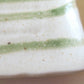 グリーン流し突出皿 幅22.3cm 長角皿 焼き魚 刺身 串物 串料理 五平餅の器 織部 緑ライン 和食器 大皿 国産 美濃焼 大口注文OK 卸価格  陶器のふる里  stockヤ