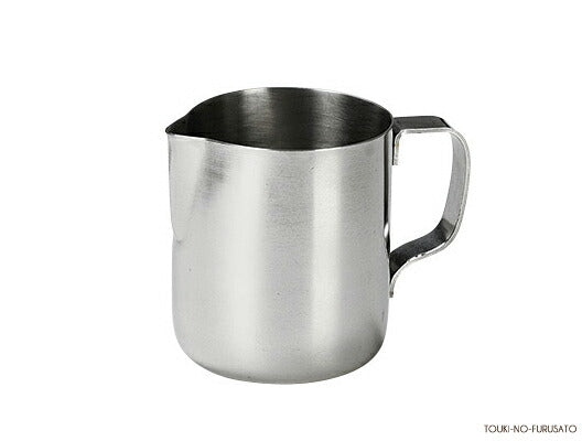 ストレートミルクジャグ350ml ステンレス 高9cm 350cc 本格 バリスタ ラテアート カプチーノ   陶器のふる里  trys光