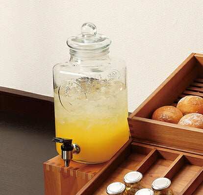 Libbeyファームハウス インフュージョンジャー  正規品 7000ml ７L 大容量 ウォーターサーバー ウォータータンク リビー 鶏マーク ガラス 業務用 パーティー用品 ドリンクアイテム 卸価格   陶器のふる里  trysワ