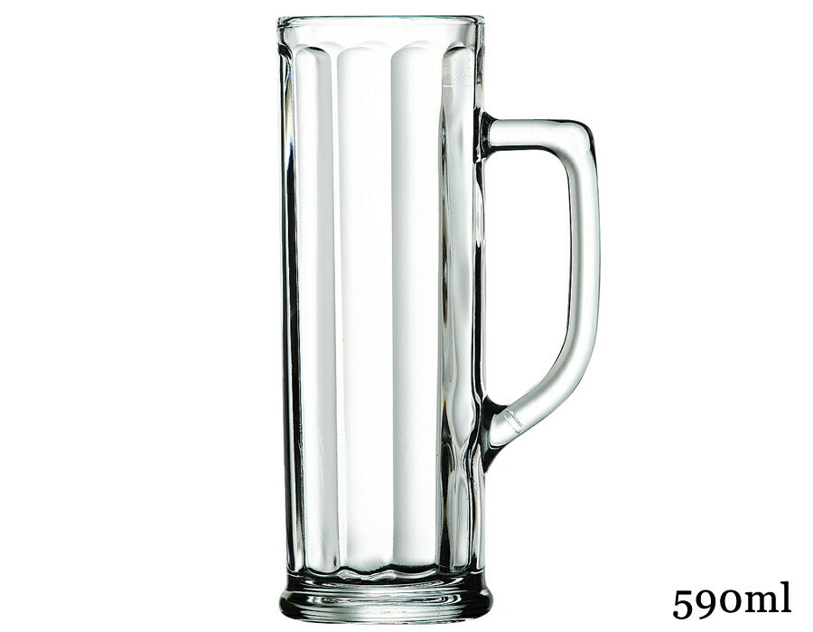 ダヌビオ0.5 容量590ml ビアジョッキ ビアグラス ビールジョッキ ガラス イタリア製   陶器のふる里  trysワ