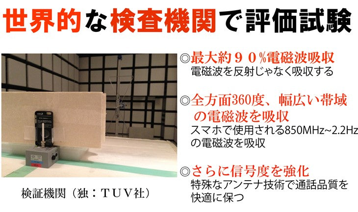 【5人シェア買いでお得】ホワイト 日本製 電磁波防止シート 反射でなく吸収！ 360度 最大90%吸収 スマートフォン用