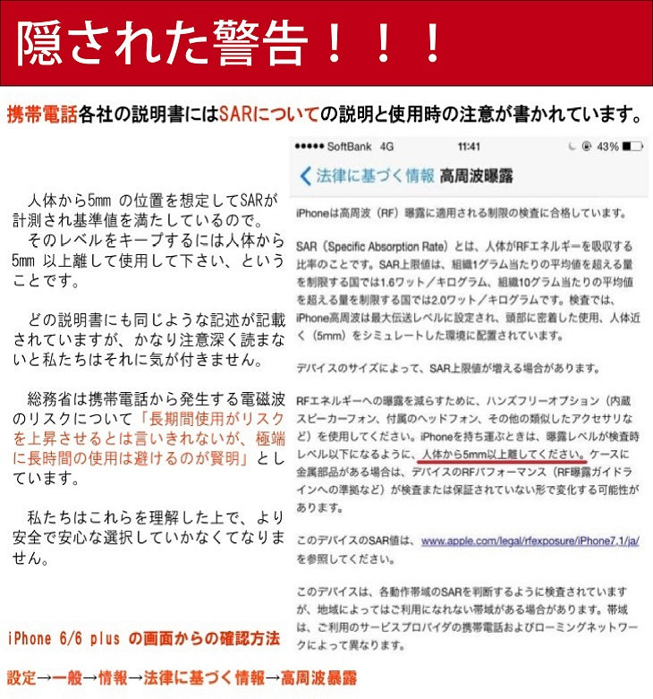 【5人シェア買いでお得】ホワイト 日本製 電磁波防止シート 反射でなく吸収！ 360度 最大90%吸収 スマートフォン用