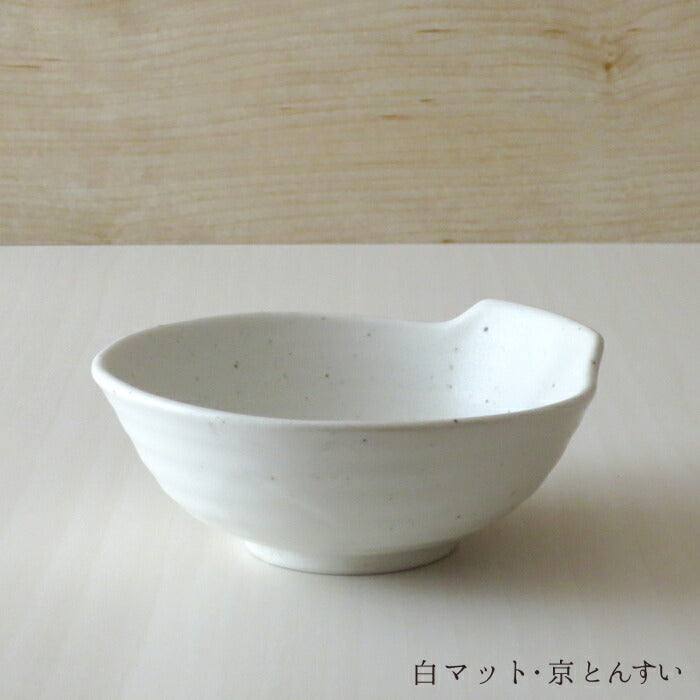白マット 京とんすい 長辺12.6cm No.9 土鍋小物 取り分け小鉢 とん水 呑水 国産食器 良質 美濃焼 取り皿 yamaki  陶器のふる里  stockヤ
