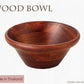 WoodBowl ブラウン15cmボール  木製 食器 ラバーウッド H6.3cm カフェ風 サラダボウル  陶器のふる里  trys光