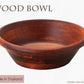 WoodBowl ブラウン20cmボール  ラバーウッド H6.8cm カフェ風 サラダボウル 木製 食器  陶器のふる里  trys光