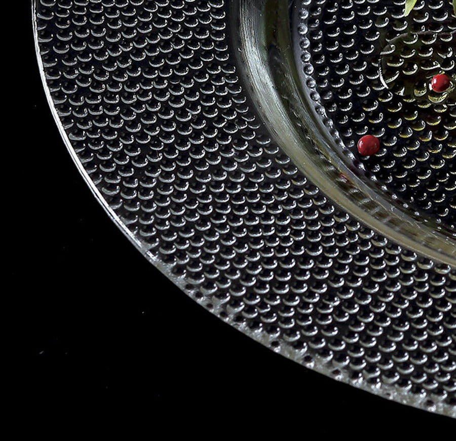 ボナンザ27cmリムプレート 直径27cm 水玉 ガラスプレート メイン料理 丸皿 大皿 輸入ガラス食器 洋食器 トルコ製 陶器のふる里 t –  カウシェ
