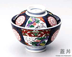 錦牡丹丸蓋丼（直径14.5cm） 美濃焼 陶器 磁器 うなぎ 鰻 ウナギ 丼ぶり 蒲焼き 土用丑 本格的 業務用    陶器のふる里  trysテ
