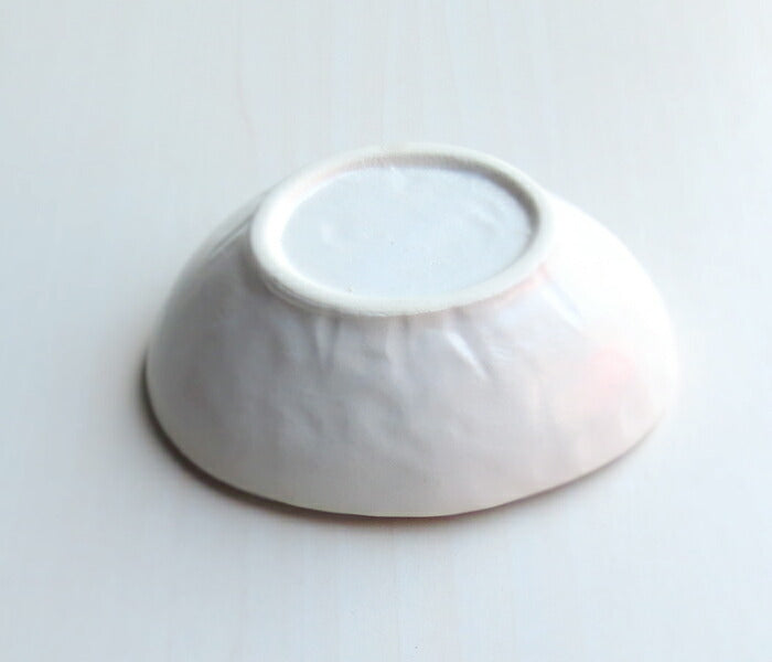 れんこん白 三角小鉢 幅12.2cm 和食器 おしゃれ 楕円小鉢 ボウル ホワイト 蓮根 レンコン 野菜 磁器 良質 国産 次世代 現代風 料亭 業務用 卸値  陶器のふる里  stockヤ