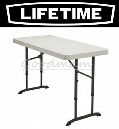 【送料無料:メーカー直送品】★４ft★【LIFETIME】ライフタイム ライフタイム テーブル４人掛け（４ＦＯＯＴ）高さ調整可能3段階 61cm-86cm ■【キャンプ・行楽・バーベキュー・お花見・イベント・コストコ】【コストコ通販】【送料無料】