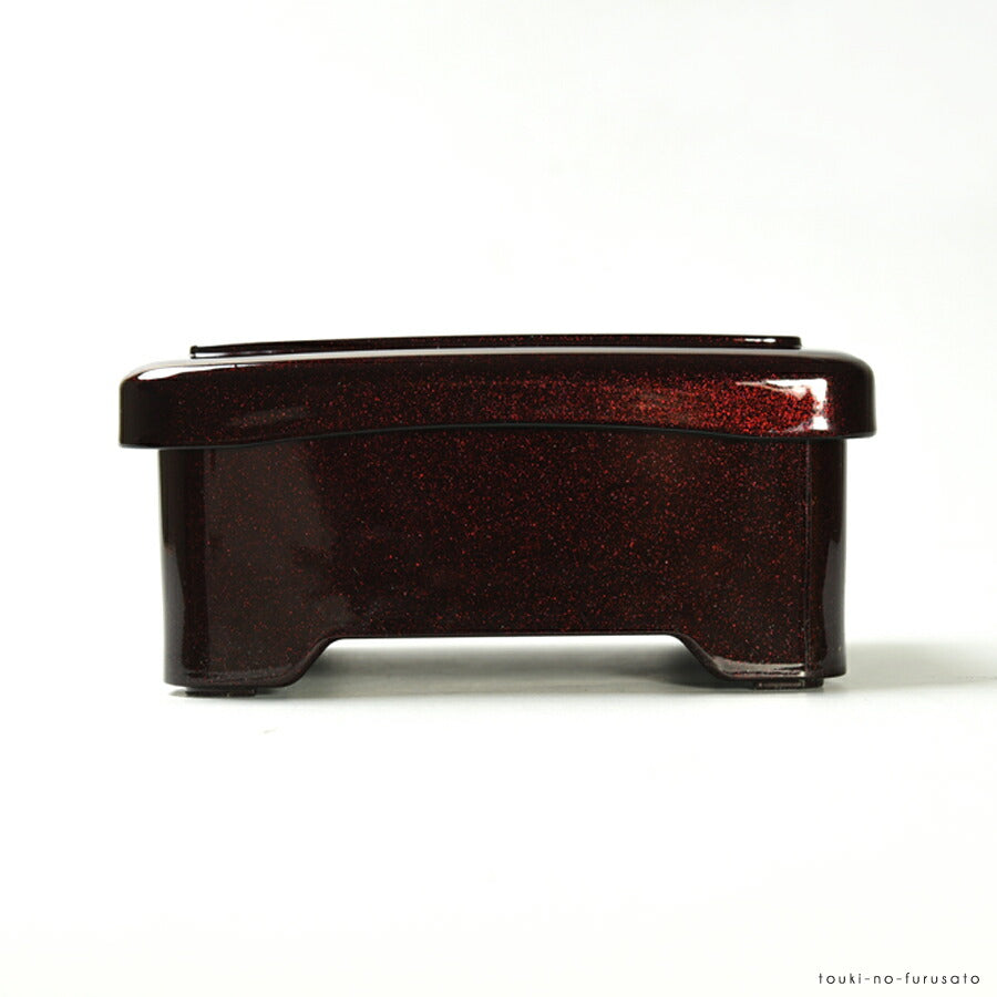 売れてます！[A]隅丸光月丼重 溜パール松内朱（重箱サイズ 幅16.7cm×14.3cm 高さ8cm） 漆器 うなぎ ウナギ 食器 洗いやすい うな重 重箱 土用の丑 鰻 国産   陶器のふる里  trysレ