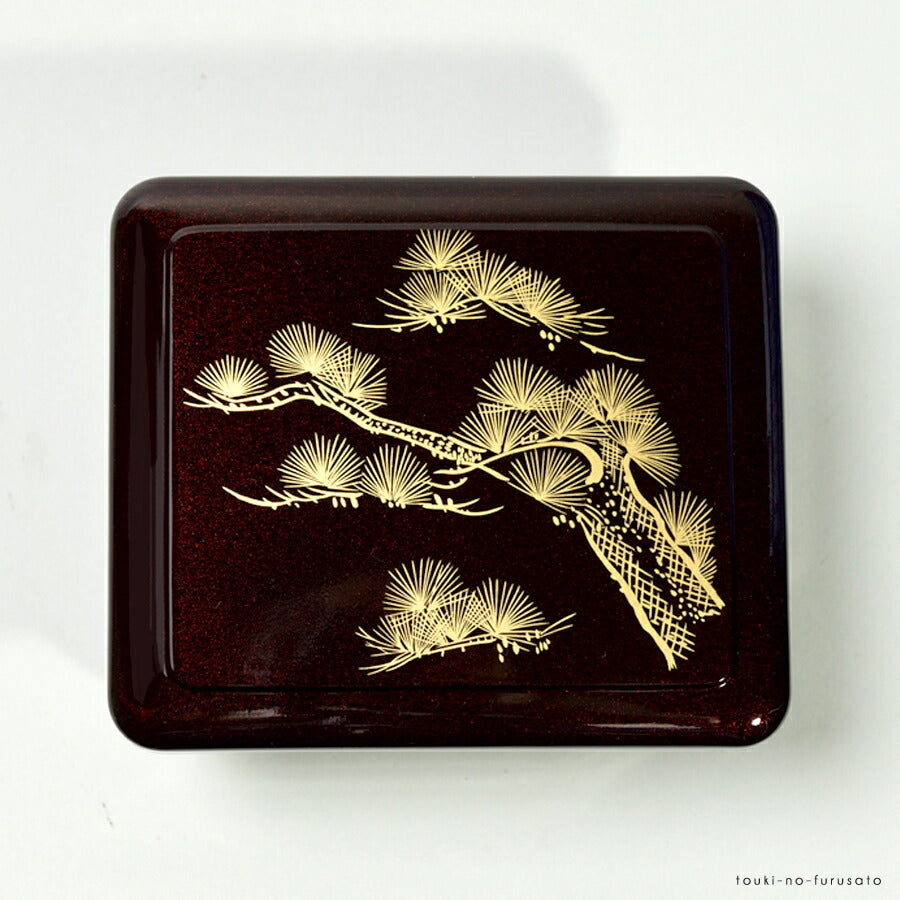 売れてます！[A]隅丸光月丼重 溜パール松内朱（重箱サイズ 幅16.7cm×14.3cm 高さ8cm） 漆器 うなぎ ウナギ 食器 洗いやすい うな重 重箱 土用の丑 鰻 国産   陶器のふる里  trysレ