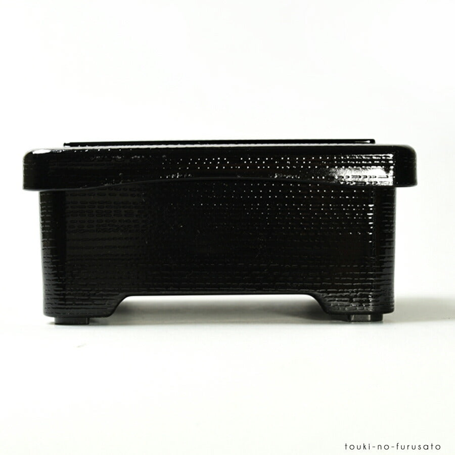 [TA]耐熱丼重 新木目黒内朱（重箱サイズ 幅16.8cmx14.3cm高さ7.8cm） 合成漆器 うな重 重箱 鰻 土用の丑 うなぎ 弁当 ちらし寿司 国産 食器 ウナギ 日本製 高級感   陶器のふる里  trysレ