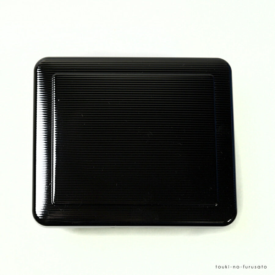 [A]象足千筋丼重 黒内朱（長方形16.8cm×14.3cm高7.8cm）漆器 うな重 器 うな重箱 和食器 業務用 お重 かつ重 鰻 土用の丑の日 うなぎ  陶器のふる里  trysレ