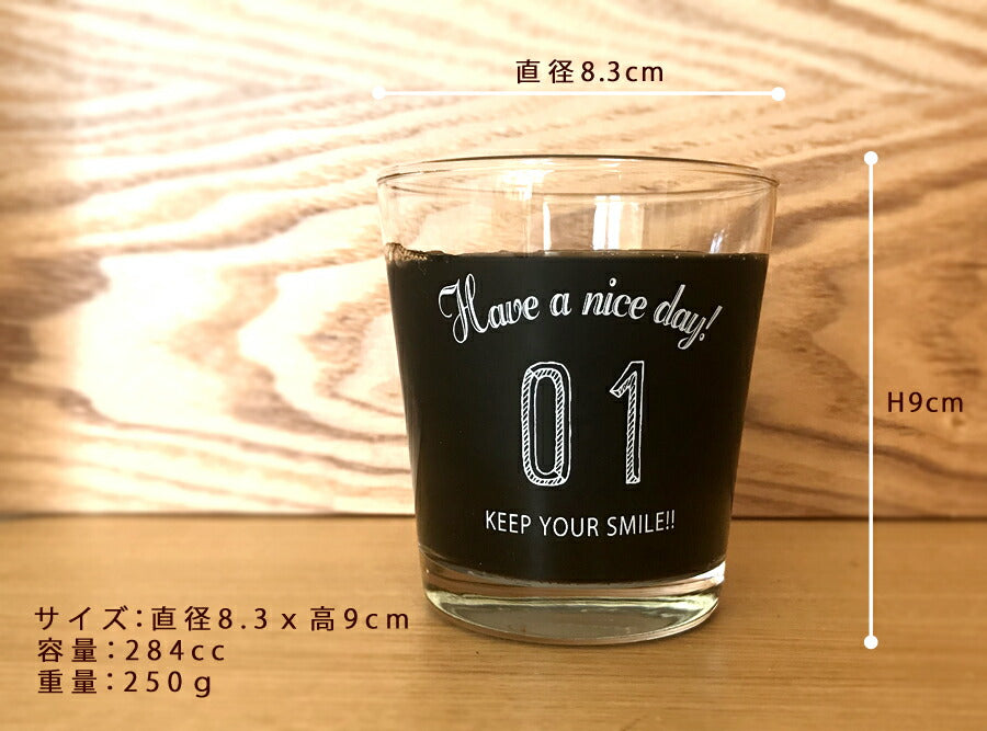 Number glass 5個SET(箱入り)  グラス5個セット 容量284cc 高9cm タンブラー ガラス製 ギフト プレゼント カジュアル 背番号 結婚祝い 新築祝い 内祝い 5セット コップ セット 母の日 ギフト 箱w-294 送料無料