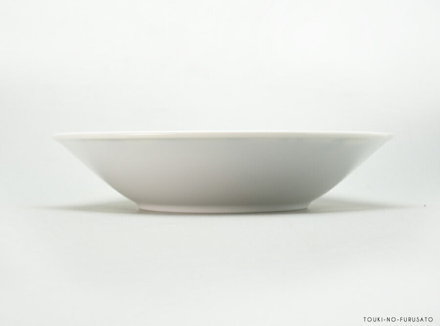 オーランドYK220深皿 直径22.5cm 軽量 うすかる 白磁 丸皿 大皿 パスタ皿 藍色 北欧風 美濃焼 国産 深皿  陶器のふる里  trys亜