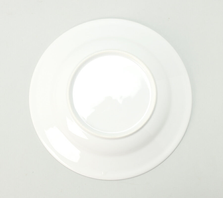 ハーモニー25cm深皿 9.5吋スープ 直径25cm 高5.1cm 本格レストラン食器 白磁 磁器 美濃焼 白い器 白い食器 ホワイト スープ皿 カレー皿 浅鉢 和洋中 卸価格 問屋 業務用 大口OK 日本製   陶器のふる里  stockヤ