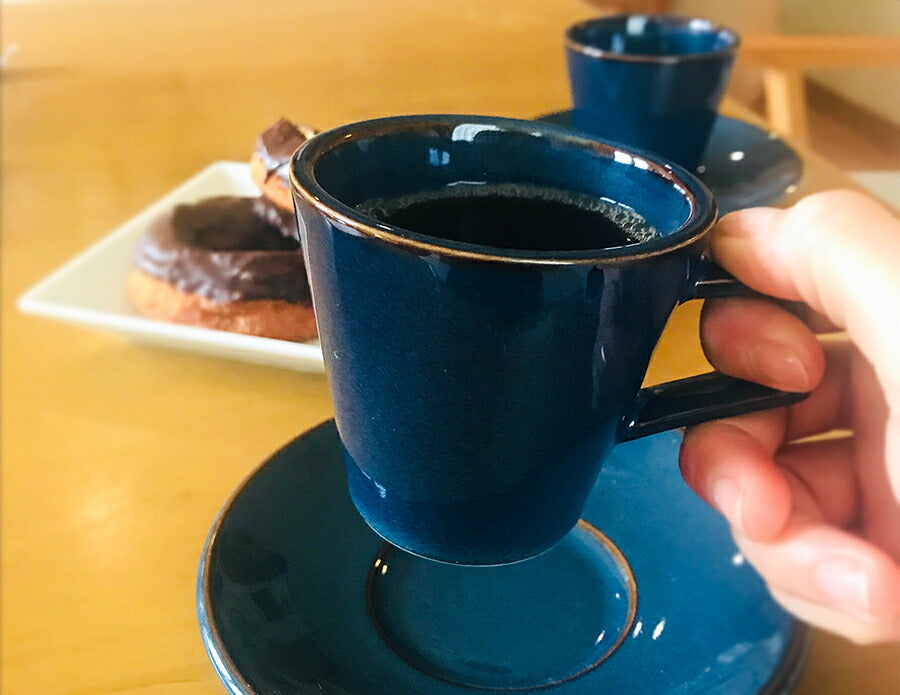 ＼送料無料／カラー選べる！スパダスコーヒーカップ＆ソーサー2個セット  容量180cc C&S 碗皿 ティーセット ヴィンテージ 青 藍色 キャメル 新生活 ギフト 夫婦 ペアカップ 結婚祝い  ギフト  母の日 父の日 食器 食器セット 一人暮らし おしゃれ   陶器のふる里  trys光
