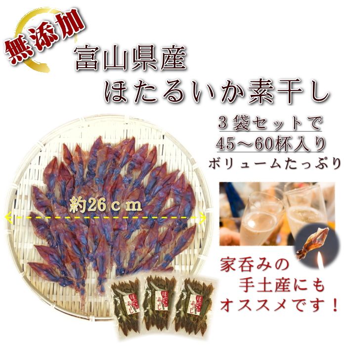 【3人シェア買いでお得】日本海産ほたるいか素干し 25g入り×3袋 メール便送料無料 魚系 おつまみ お試し いか イカ ホタルイカ素干し DM便発送 コロナ 応援 食品 訳あり お取り寄せグルメ 食品ロス 在庫処分