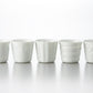 honokaほのかロック ストライプ 直径8.5cm H7.8cm 260cc 白磁 白い食器 高品質 シンプル コップ カップ タンブラー 和食器 洋食器 中華食器 フリーカップ 美濃焼 日本製 小田陶器 そば猪口 キャンドルホルダー  陶器のふる里  trys小田