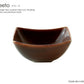 freeto-フリート-小鉢 アメ釉 サイズ幅10×10cm 高4.8cm 美濃焼 国産 四角小鉢 洋食器 和食器 あめ色 ブラウン 茶色 電子レンジOK  陶器のふる里  trys小
