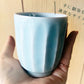青磁そぎ型湯呑(小) H7.9cm 150cc 湯呑み ゆのみ 茶器 コップ 青緑 美濃焼 大口注文OK 国産 日本製   陶器のふる里  stockヤ