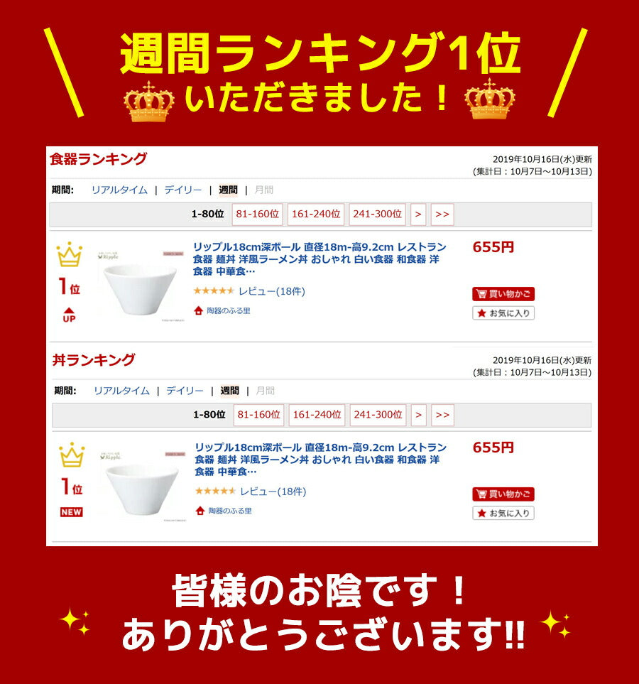 リップル１８cm深ボール 直径18m 高9.2cm  台形 麺丼 洋風ラーメン丼 ラーメン鉢 どんぶり おしゃれ 白い食器 和食器 洋食器 中華食器 深ボウル  陶器のふる里  stockヤ