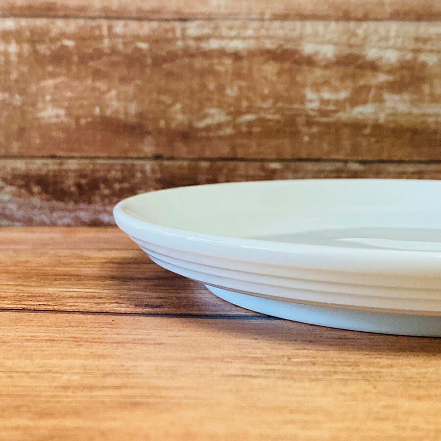 プラット ホワイト１９cm皿 白磁 白い食器 プレート 丸皿 取り分け皿 ケーキ皿 電子レンジOK オーブンOK 食洗機OK 美濃焼 日本製 ポーセリンアート 絵付け 陶磁器 大口注文OK  シンプル スタイリッシュ おうち時間 陶器のふる里  stockヤ