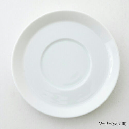 パシオンコーヒーカップ＆ソーサー ピュアホワイト C&S 175cc 電子レンジOK 食洗機OK コーヒーマグ コーヒーカップ ポーセリンアート 名入れ OEM 食器 シンプル PASION 国産 美濃焼 日本製   陶器のふる里  trys光