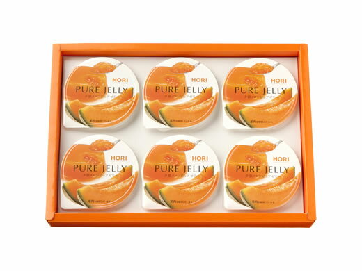 【超得ハイパーSALE】【送料無料】ホリ 夕張メロンピュアゼリー　6個入