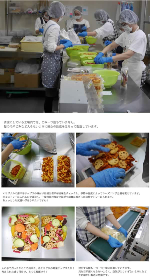 230g　3種類のベジチップス