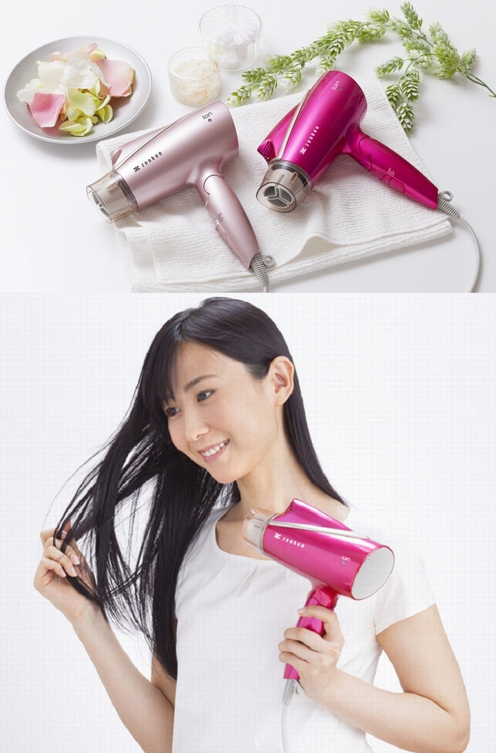 【送料無料】電磁波低減ヘアードライヤー レッド ZD-1000R《低電磁波、遠赤外線、大風量、ゼンケン》