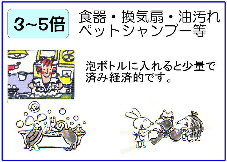 「えがおの力（旧松の力）」4L 【旧キャップ付き】植物油由来成分からできた濃縮自然派洗剤