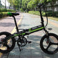 20インチ折りたみ電動アシスト自転車電力5速調整 外装SHIMANO 7段変速ギア 48v 350w 10Ah ディスクブレーキ LEDライト搭載 USB充電可 サドル リアテールライト付き