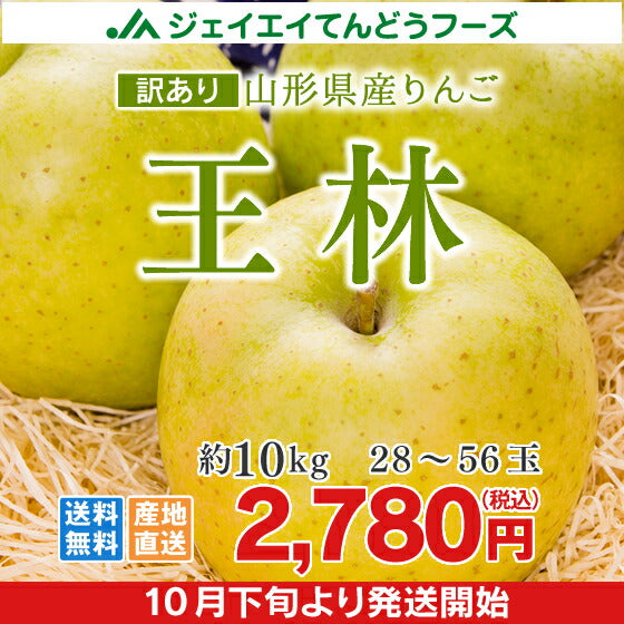 りんご 訳あり 送料無料 王林 青りんご 10kgバラ詰め ※一部地域は別途送料追加 ap11