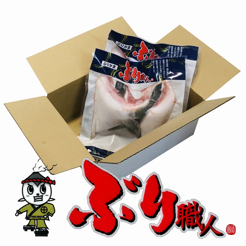 鹿児島産ぶり・冷凍 カマ 2パックセット（2個/パック、約400g/パック）冷凍