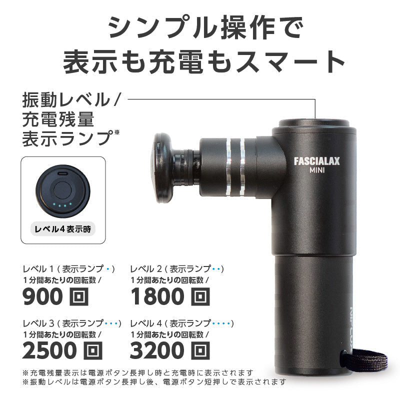 NIPLUX FASCIALAX MINI 筋膜リリースガン ファシアラックス ミニ 全身用 ハンディ