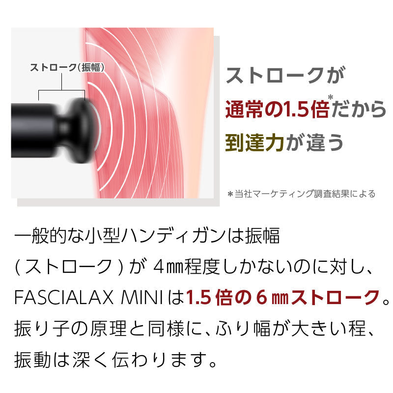 NIPLUX FASCIALAX MINI 筋膜リリースガン ファシアラックス ミニ 全身用 ハンディ