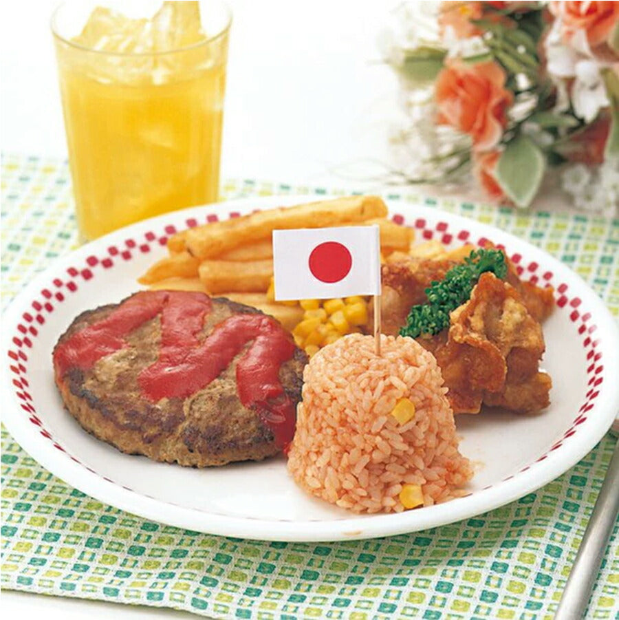 万国旗（各国混合）(144本入） 飾り楊枝 爪楊枝 つまようじ オムライス お子様ランチ レストラン フラッグ フードピック デコレーション 小物 大容量 業務用 陶器のふる里 日本 アメリカ フランス  イタリア ブラジル イギリス ドイツ カナダ trysワ
