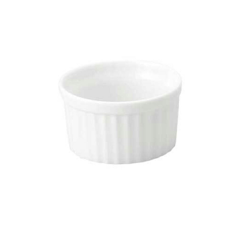 2.7吋スフレ 直径6.8cm 白 食器 磁器 カップ ケーキ オーブン プロ使用 業務用   陶器のふる里  stockヤ