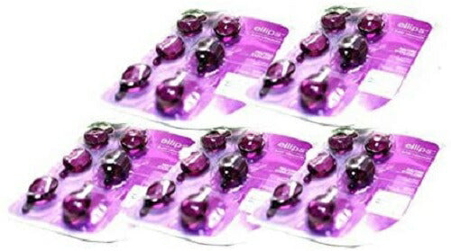 【メール便 送料無料】【5シートセット】【期間限定価格】お試し ellips エリップス 1ml×6粒 5シート 紫 パープル