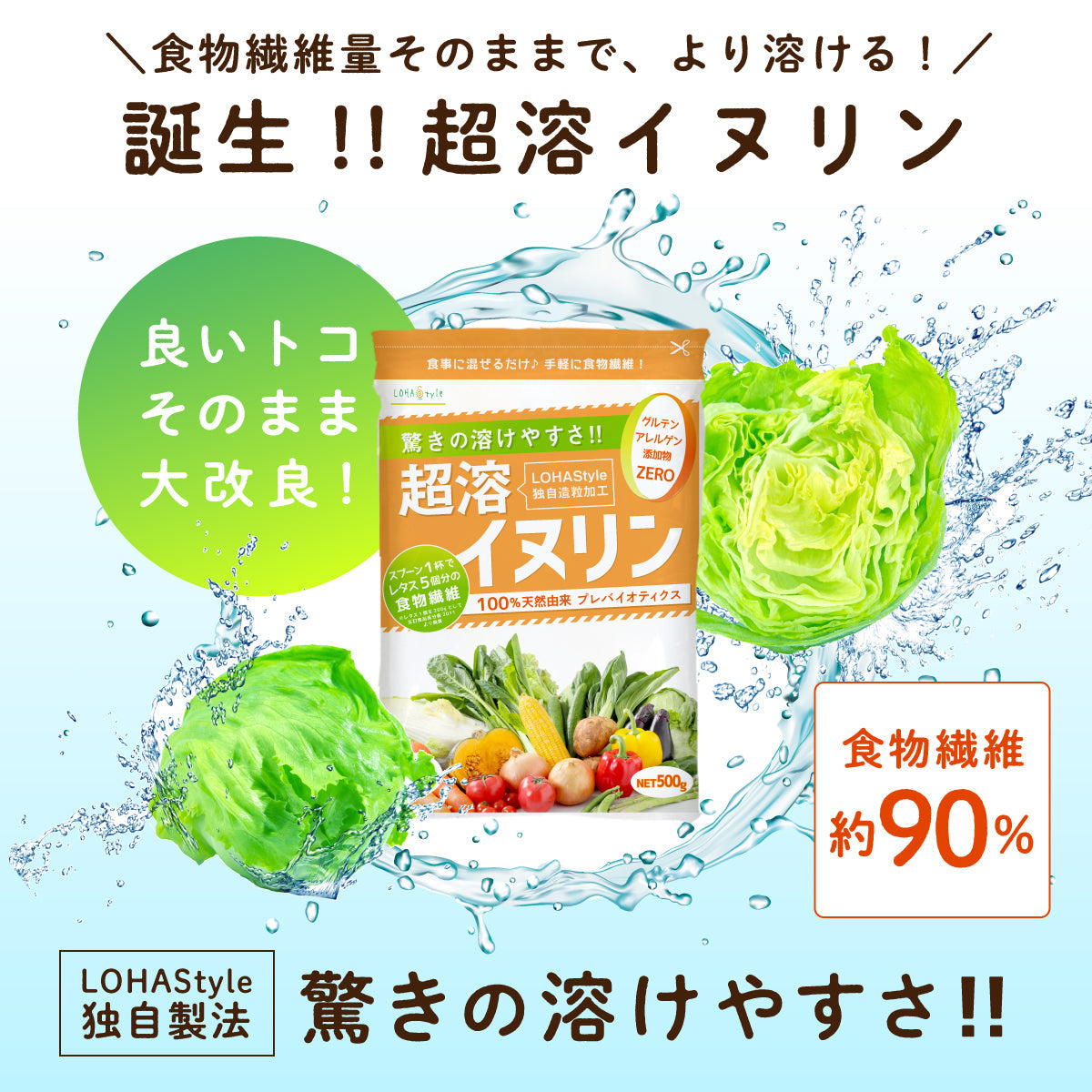 超溶イヌリン 2kg サプリメント