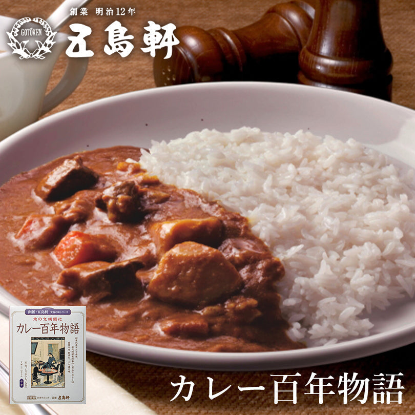 ●終売【北海道限定】五島軒 カレー百年物語 中辛【1人前×2箱セット】函館 有名店