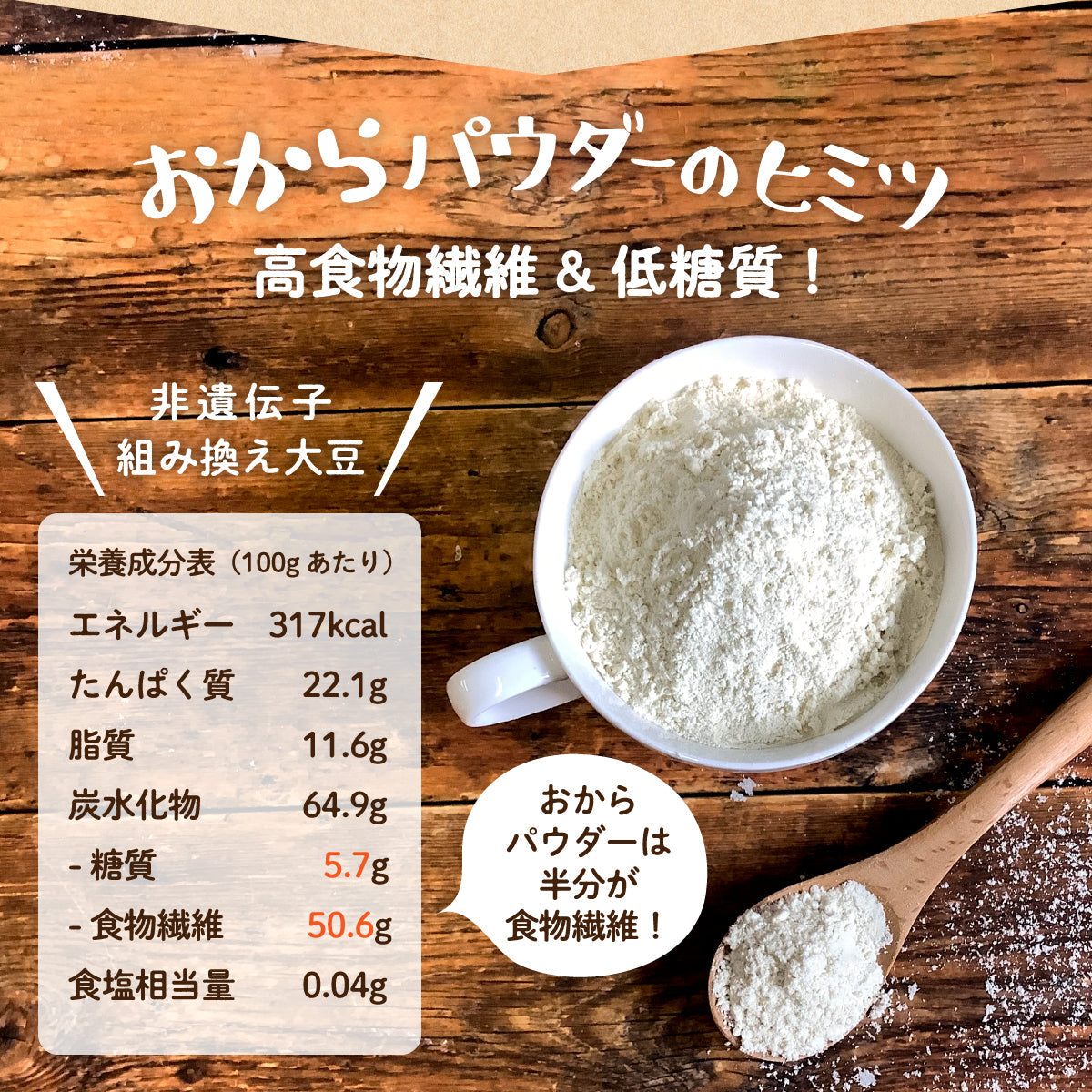 おからパウダー 3kg 粉末 150M(メッシュ)