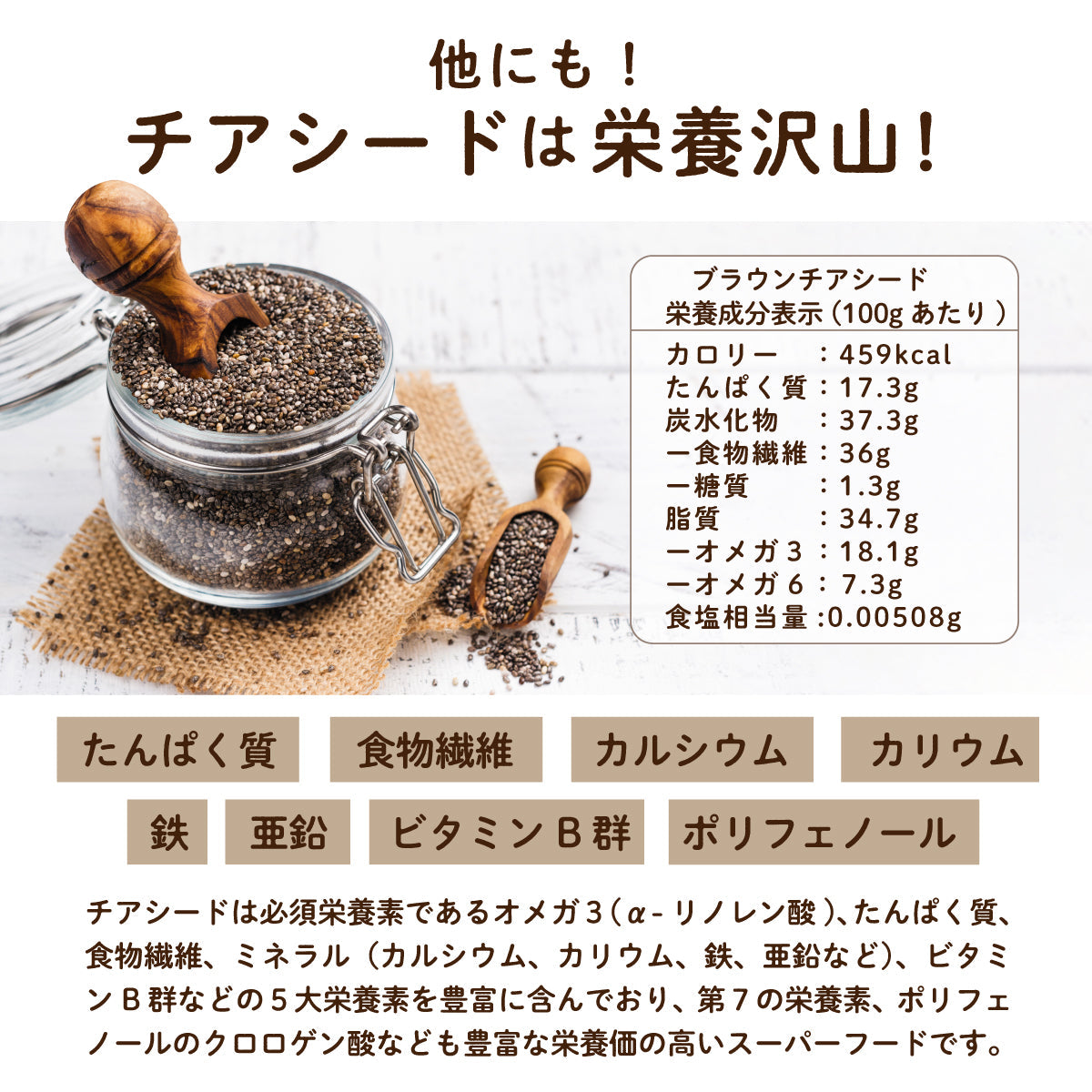 チアシード 250g 有機JAS 蒸気殺菌 スーパーフード ロハスタイル