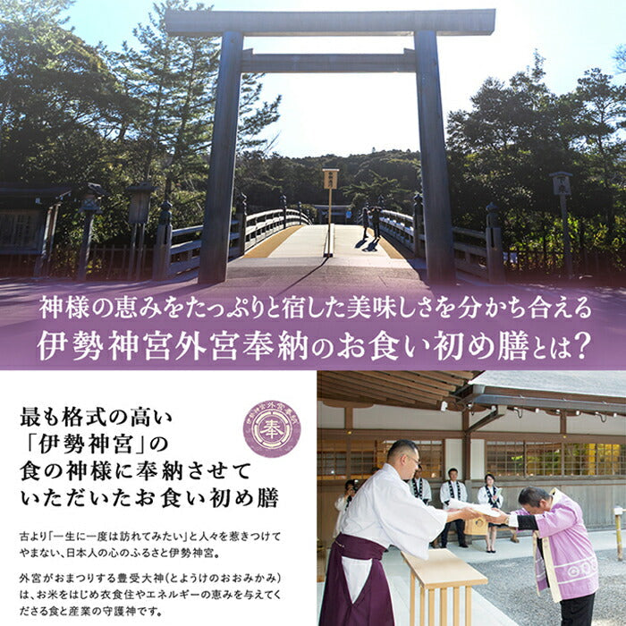 伊勢神宮外宮奉納 お食い初め膳 (単品) 【男の子用：赤】