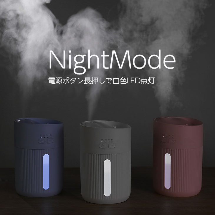 「ホワイト」卓上加湿器  加湿器 卓上 コードレス 上部給水 オフィス 美容室 飲食店 小型 USB 充電式 コードレス加湿器 静音 静か コンパクト 丸洗い 持ち運び お手入れ 簡単 ミニ オシャレ 可愛い おしゃれ パーソナル加湿器(番号:10000083W)
