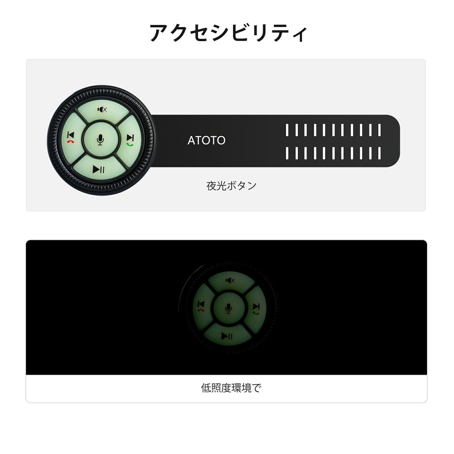 【ATOTO正規品AC-44F5 [アップグレード版] ワイヤレス ステアリングホイール 】カー製品 カープレイ カー用品 ナビゲーション バックライトボタン ウォッチバンド ワイヤレスステアリングホイールコントロール IRリモートコントロール バックライト付きボタン 互換性