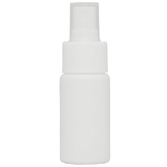 スプレーボトル PE 30mL ストレートボトル [ ボトル：ホワイト ／ スプレー：ホワイト ]
